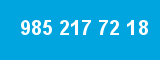 985 217 72 18 985 217 72 18